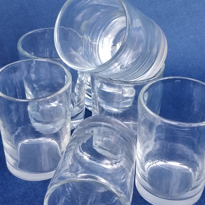 shotglas retro enkle klare glas genbrug