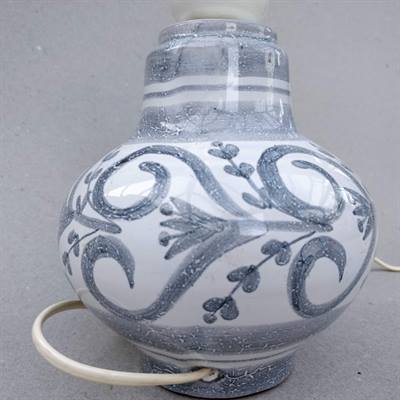 keramik ceramic laholm sweden sverige svensk lampefod lampfoot