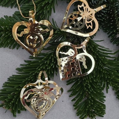 hjerter-forskellige-guldfolie-retro-juletræspynt