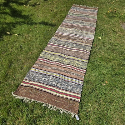 løber-svensk.bomuld-kludetæppe-multifarvet-dues-farver-gammel-Sverige