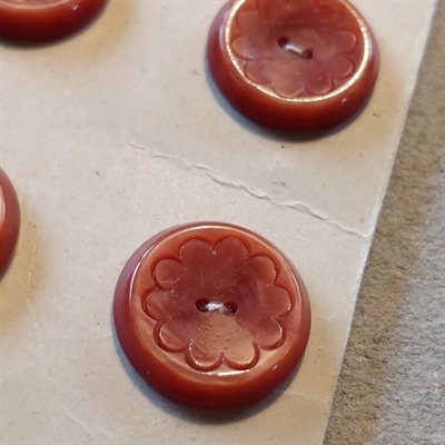 plastik retro knapper bølge dekoration kant lys tomatfarvede retro knapper på ark.