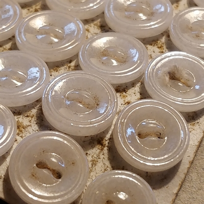 hvide gamle glasknapper med striber genbrugs knapper gamle knapper