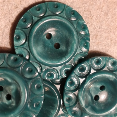 grønne-plastik-knapper-cirkel-dekorerede-retro-knap