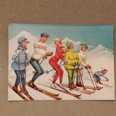 Ski postkort.