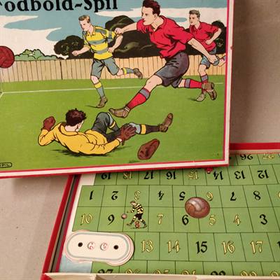 brætspil fodboldspil gammelt brugt