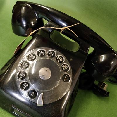 sort drejeskive telefon automatic a/s gammel retro