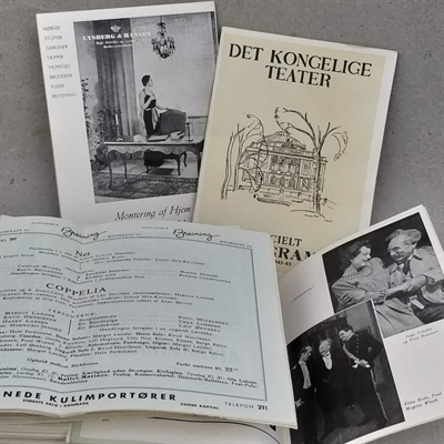 det-kongelige-teater-billedrige-programmer-1942-43-gamle-teaterprogrammer