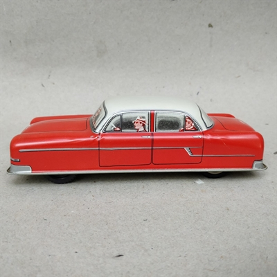 personbil Amerikanerbil rød legetøjsbil Western Germany  metal bil gammelt legetøj.