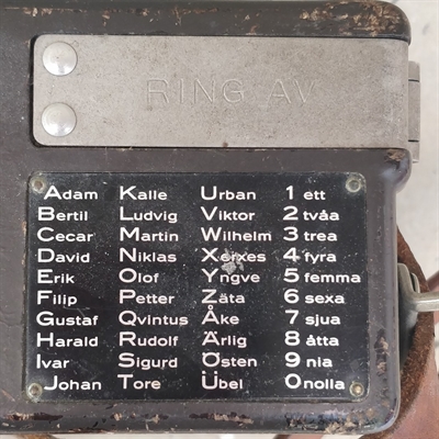 bærbar militær gammel grøn telefon Ericsson mobil telefon fienden lysnar