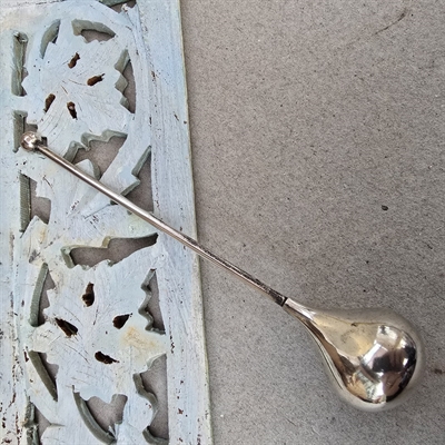 sølvfarvet-metal-drinks-køler-til enkelt-glas-retro-pind