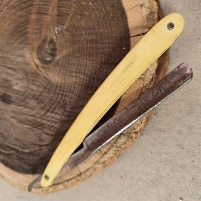 otto-Bush-barberkniv-ragekniv-solingen-wald-benskaft-gammel-tysk-kniv