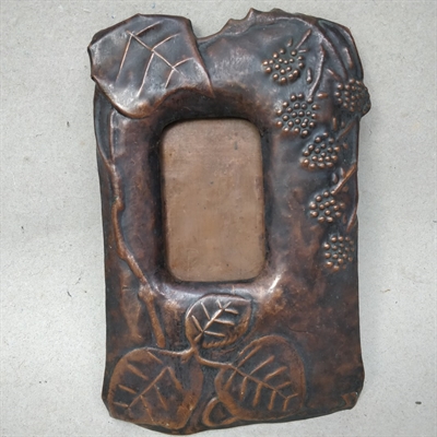 blomsterdekoreret-artdeco-kobber-fotoramme-svensk-billedramme