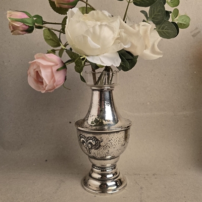 forsoelvet-hoej-vase-glas-indsats-vintagevase