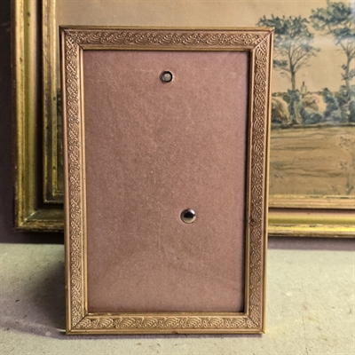 siceleret-messing-fotoramme-vintage-billedramme-lille-ramme