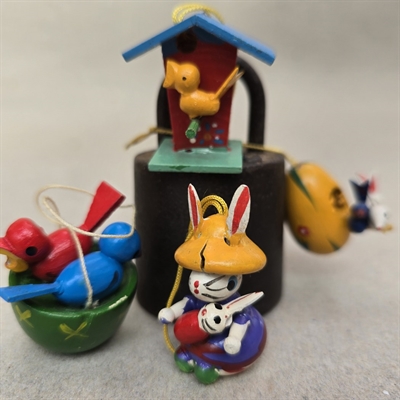 fuglehus-hare-fugle-aeg-bemalet-traefigurer-gammel-paaskepynt