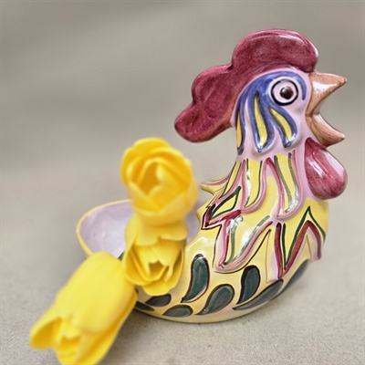 hane-skaal-keramik-festlige-farver-gammel-keramikskaal-fra-Laholm-keramik