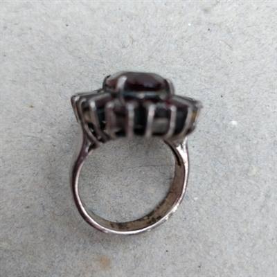 vintage retro fingerring ring silver sølv