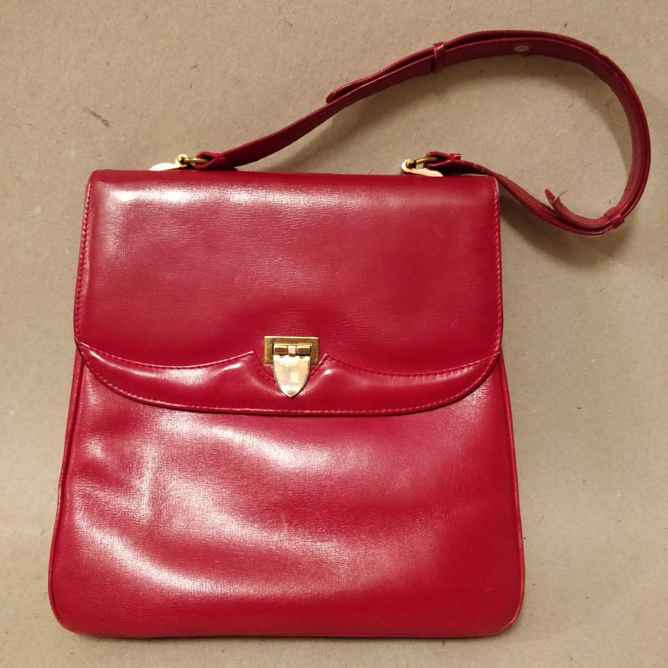latin svejsning bede Rød taske fra Venezia, flot stand, genbrug, 24x24,5 cm.