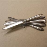 frugtknive i metal plet brugt bestik