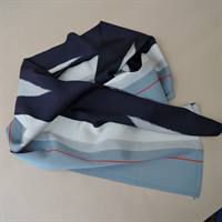 Japansk tørklæde gammelt ikat vævet i silke. 