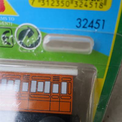 brio brun passagervogn togvogn Clarabel legetøjs togvogn gammelt legetøj