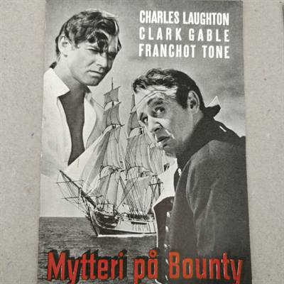 Mytteri på Bounty, old film programs programmer gamle