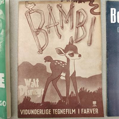Bambi, old film programs programmer gamle